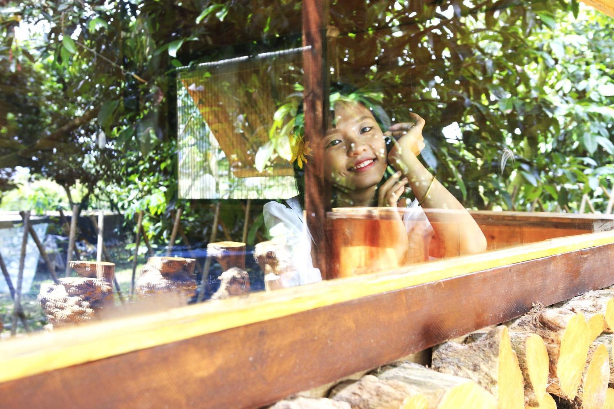 Homestay Vuon Trai Cay Nhiet Doi Vo Uu Garden バオロク エクステリア 写真