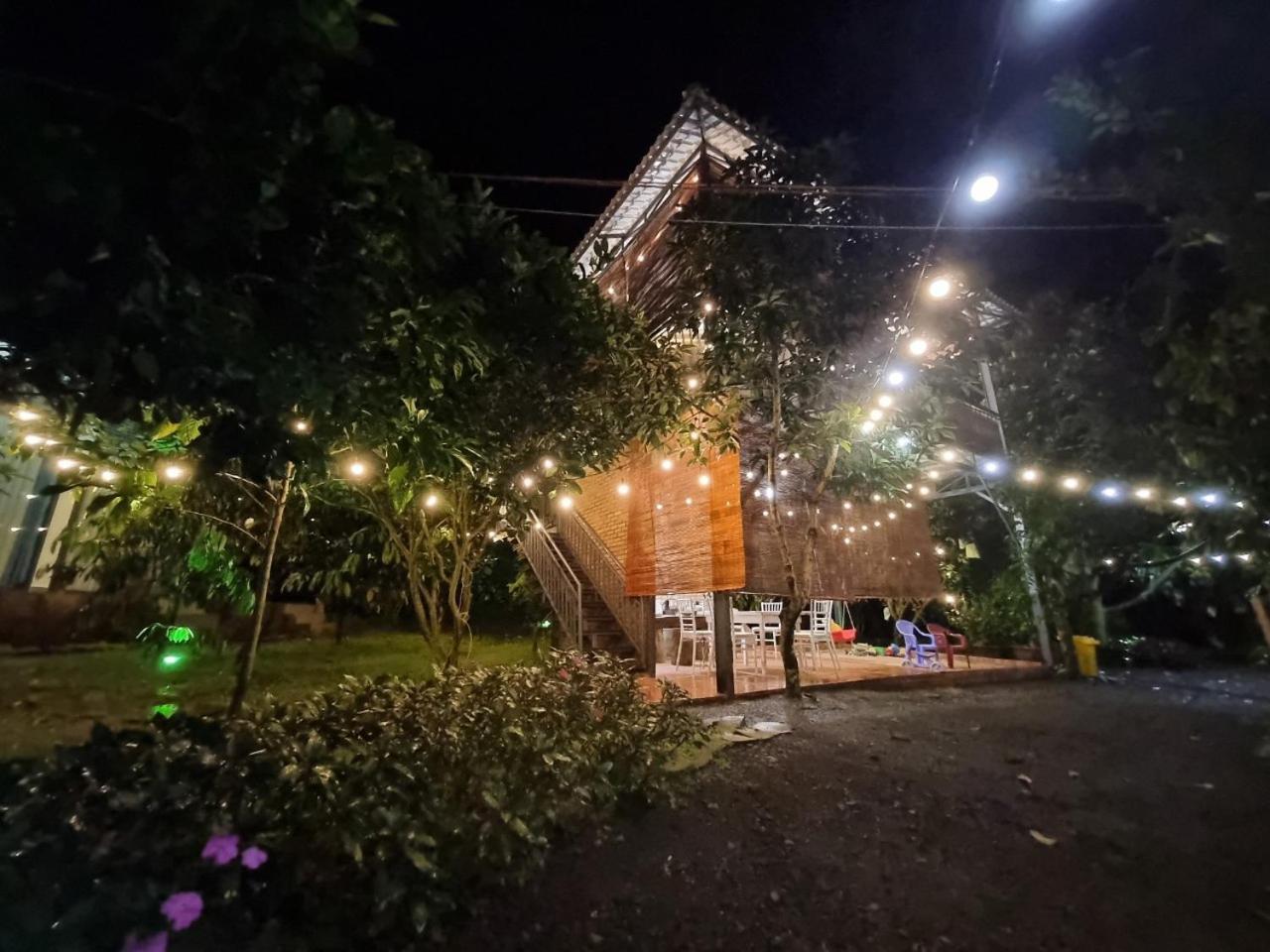 Homestay Vuon Trai Cay Nhiet Doi Vo Uu Garden バオロク エクステリア 写真